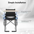 thumbnail image 5 of Universal Removable Wooden Wheelchair Tray,Detachable Table Accessory for Eating, Writing & Reading,Fits Adult Wheelchairs with Steel Tube Support, 5 of 13