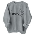 thumbnail image 1 of WEAIXIMIUNG T-Shirts de Pâques et de la Saint-Valentin pour Filles et Enfants, Chandails en Molleton Graphiques Mignons pour la Saint-Valentin, Manches Longues, Col Rond, Hauts de Vacances 6-7 Ans, 1 of 2