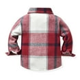 thumbnail image 6 of Otqutp Baby Casual Tops Kids Toddler Baby Boys Autumn Winter Plaid Cotton Long Sleeve Cardigan Jacket Clothes for 7-10 Years(Khaki,7-8 Years), 6 of 9