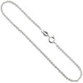 thumbnail image 1 of 925 Sterling Silver Italian Fancy Cable Link Chain Necklace 1.5mm, 1 of 1