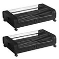 thumbnail image 3 of Almacenamiento rodante debajo de la cama, organizador de almacenamiento de zapatos con asa y tapa, almacenamiento de dormitorio para juguetes, suétere 2 negro, 3 of 8