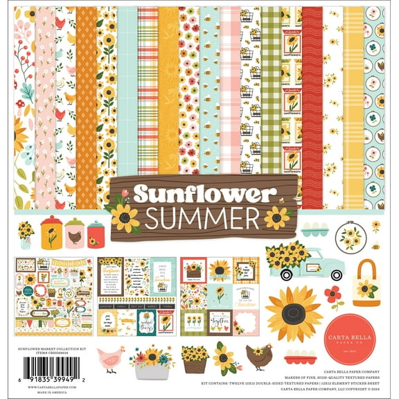 Carta Bella Collection Kit 12"x12" - Sunflower Summer