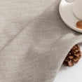 thumbnail image 5 of Vangao Linen Blended Cray Curtains Light Filtering Semi Sheer Curtains 2 panels for Living Room Bedroom Grommet Drapes 52" x 84", 5 of 7