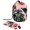 Multicolor 4, variant on Travel Cosmetic Bags Barrel Makeup Bag, Multifunctional Toiletry Bucket Bags Round Organizer Storage Pocket, Pug Dog Eating Donuts Pattern