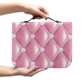 thumbnail image 2 of HELLHERO Pearl Embellishment Bible Cover with Protective Book Holder Bible Covers for Church, PU Leather Church Bible Bag for Bible Study, 2 of 12