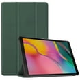thumbnail image 1 of PANDACO Forest Green Leather Folio Case Samsung Galaxy Tab S9 / Tab S9 FE / Tab S10 FE, 1 of 4