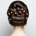 thumbnail image 4 of Trianu 30 Pcs Mini Pearl Hair Clips for Girls Women Cute Hair Pins Small Hair Clips Pearl Clips for Hair Wedding Hair Barrettes Bridal Hair Accessories for Girls and Women, Pink, 4 of 7