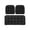 Black 1, variant on Kdkad Corduroy Chair Cushion with Ties, 17.3 x 16 Inch Soft Seat Pad for Dining Chair, Study Chair, Balcony Chair, Thick Comfortable Chair Cushion for Indoor Outdoor Home Use