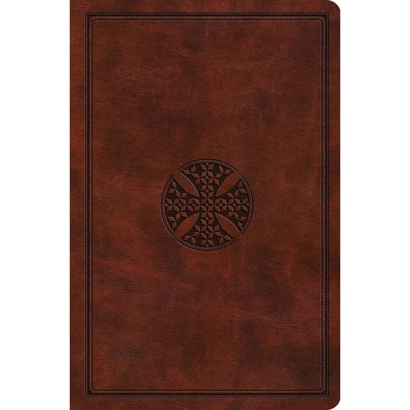 ESV Value Compact Bible (Trutone, Chestnut, Mosaic Cross Design), (Hardcover)