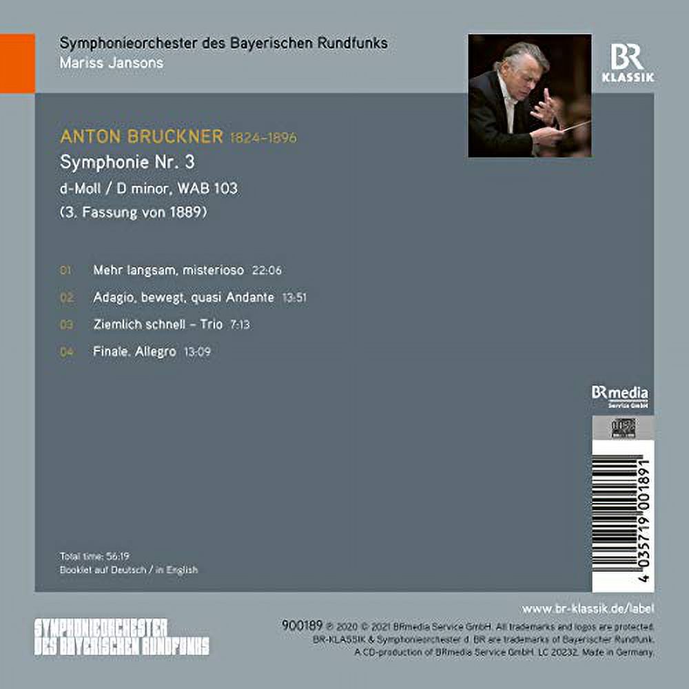 Symphonieorchester Des Bayerischen Rundfunks Mariss Jansons - Symphony 3 - Music & Performance - CD
