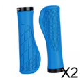 thumbnail image 1 of Puños Para Manillar De Bicicleta 2x2, Cómodos Puños Para Bicicletas De Montaña, BMX, Color Azul, 1 of 8