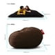 thumbnail image 2 of Sillón Puff Mx Puff Gamuza Chocolate Queen size, 2 of 2