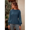thumbnail image 2 of DOPI Women's Pullover Sweater Casual Long Sleeve Crewneck Loose Chunky Knit Jumper Tops, 2 of 8