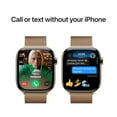 thumbnail image 4 of Apple Watch Series 10 GPS + Cellular 42mm Gold Titanium Case with Gold Milanese Loop, 4 of 9