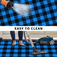 thumbnail image 5 of Black Blue Plaid Outdoor Rug for Patio/Deck/Porch, Non-Slip Large Area Rug 6 x 9 Ft, Country Buffalo Checked Gingham Indoor Outdoor Rugs Washable Area Rugs, Reversible Camping Rug Carpet Runner, 5 of 8