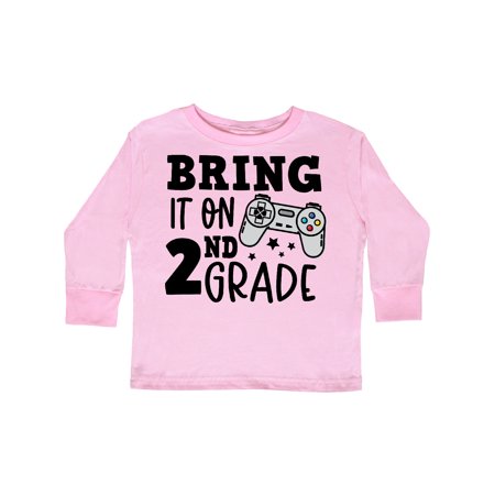 

Inktastic Bring it On 2nd Grade Video Game Controller Gift Toddler Boy or Toddler Girl Long Sleeve T-Shirt