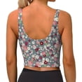 thumbnail image 2 of Yiaed Daisies Flowers Print Ladies Waistcoat Women Sports Vest Vest Sports Women Sports Top Yoga Vest for women-Medium, 2 of 8