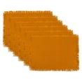 thumbnail image 1 of Design Imports DII Napperon à Franges Épais Solide Citrouille Épicée (Ensemble de 6), 1 of 2