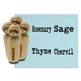 thumbnail image 1 of Herbs Rosemary Sage Thyme Chervil Rubber Stamp Set for Scrapbooking Crafting Stamping - Large 1-1/4 Inch, 1 of 7