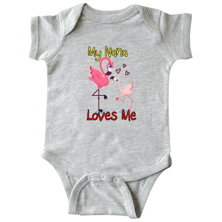 

Inktastic My Nana Loves Me Gift Baby Boy or Baby Girl Bodysuit