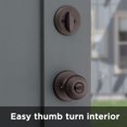 thumbnail image 5 of Kwikset Cove Entry Knob and Single Cylinder Deadbolt Combo Pack - Deadbolt Lock - 1 Pack, Bronze, 5 of 6