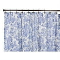 thumbnail image 2 of Ellis Curtain Victoria Park Toile Precise Patterned High Quality Water Proof Bathroom Shower Curtain - 70 x 72" Black, 2 of 3