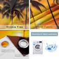 thumbnail image 2 of Fsddascl Beach Sunset Blackout Curtains for Bedroom/Living Room, Thermal Insulated Kitchen Curtains, Ocean Coconut Orange Coastline Landscape Grommet Darkening Window Treatment Drapes 42"x63"x2, 2 of 6