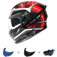 thumbnail image 1 of Bluetooth Modular Motorcycle Helmet,Full Face Motorcycle Helmet,Dot Approved,Built-In Dual Speakers With Microphone,Contains Colored Lenses, Brown Lenses and Bluetooth Headsets, 1 of 6