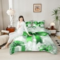 thumbnail image 4 of Homewish Xmas Bowknot 2pcs Bedding Comforter Set for Female Men,Grey Green Twin Comforter Sets,Merry Christmas Breathable Bedding Set,Breathable Home Decor,Reversible, 4 of 8