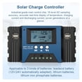 thumbnail image 2 of 100A MPPT Solar Char Controller 12/24V Auto Solar Panel Controller Battery Intellint Regulator With 4 USB Output ,Safe to Use, 2 of 6