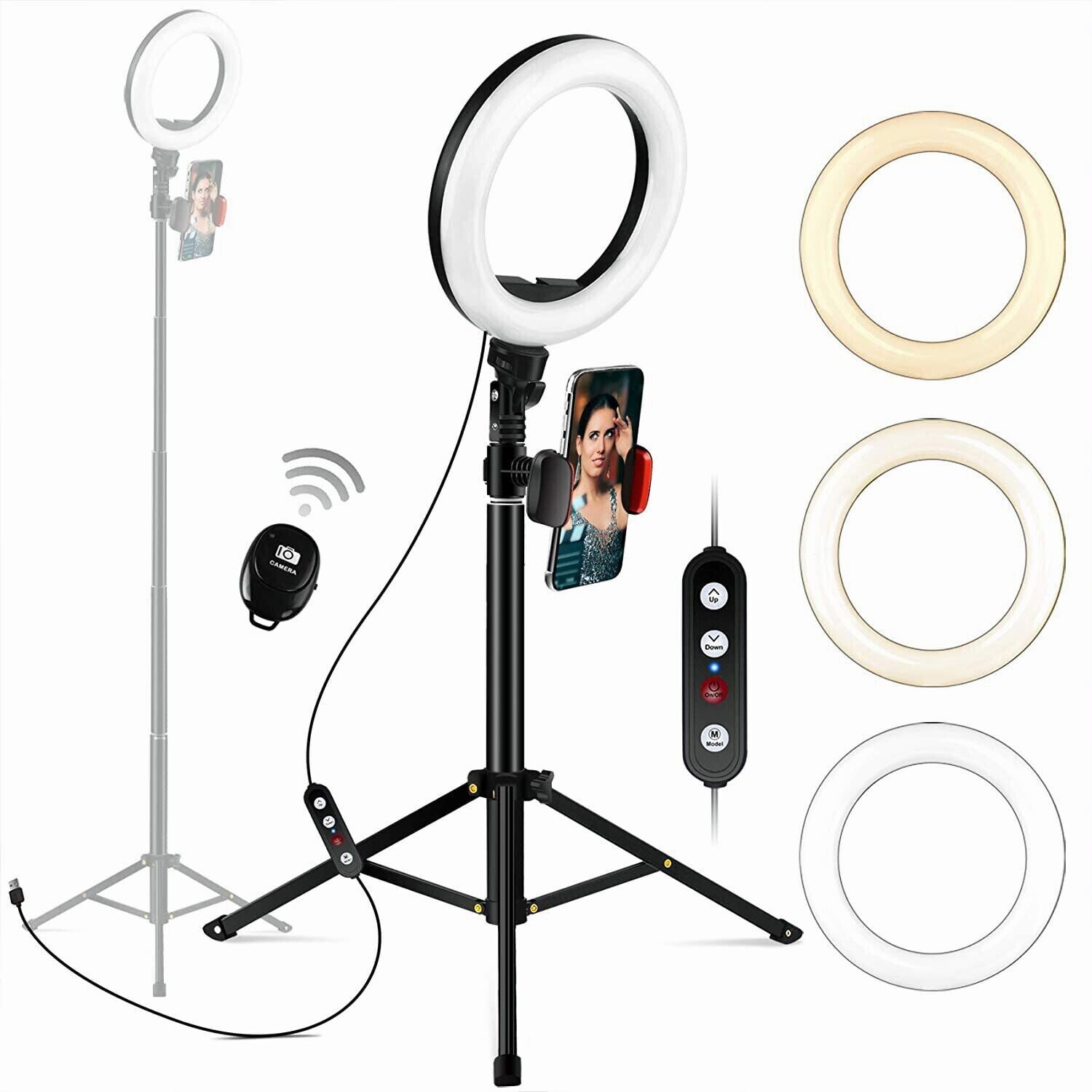 selfie light with tiktok light stand amazon