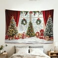 thumbnail image 3 of SOFIKAANMU Christmas Tapestries, Various Designs And Patterns, Winter Snow And Forest Tapestries, Bedroom And Dormitory Home Decor Tapestries, 6 Sizes, 80 X 60 Inches., 3 of 7