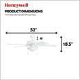 thumbnail image 5 of Honeywell Belmar 52" White Indoor/Outdoor Ceiling Fan with 5 Blades, Light Kit, Pull Chains & Reverse Airflow, 5 of 10