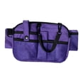 thumbnail image 3 of Riñonera de enfermera, bolsa organizadora de enfermería con múltiples bolsillos, bolsa para el cinturón, delantal de cadera Violeta, 3 of 9