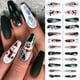 thumbnail image 3 of 24 uñas postizas navideñas artificiales de cobertura completa, uñas removibles de Navidad para mujeres y niñas, 3 of 8