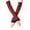 Black and burgundy stripes, variant on Unisex Knit Half-Finger Arm Warmers Long Sleeve Breathable Gloves for Fall Winter and Cold Weather Dark Gray