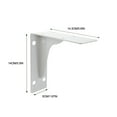 Goilinor Angle Shelf Brackets Heavy Duty Shelf Brackets with Screws for