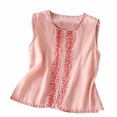 thumbnail image 2 of QUNYINEY Linen Tank Tops for Women Summer Vintage Tops Flowy Sleeveless Crew Neck Loose Fit Embroidered Women Shirts, 2 of 9