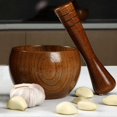thumbnail image 1 of Wooden Mortar And Pestle, Great For Manual Ginger, Spices, Garlic Press Jujube Medicine Garlic Wuqx, 1 of 4