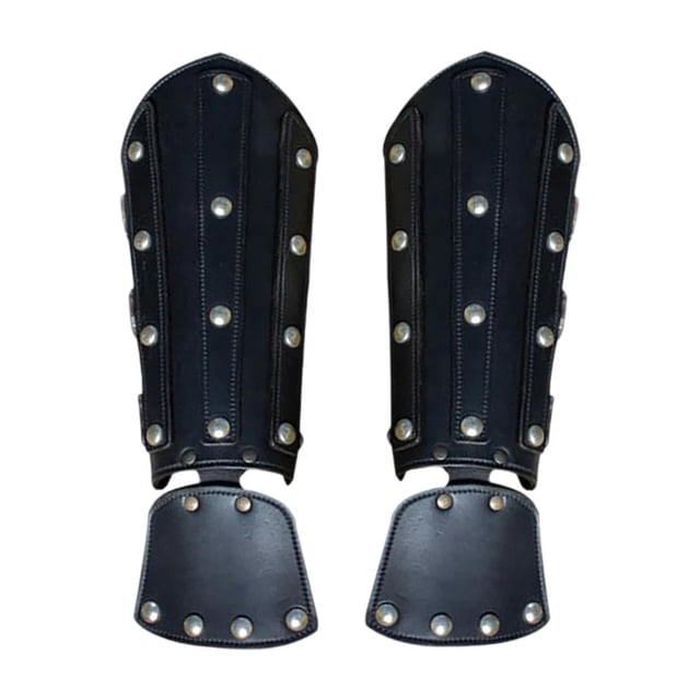 BELOVING Medieval Arm Guards Retro Design Gothic for Party Festival Stage Performance Black