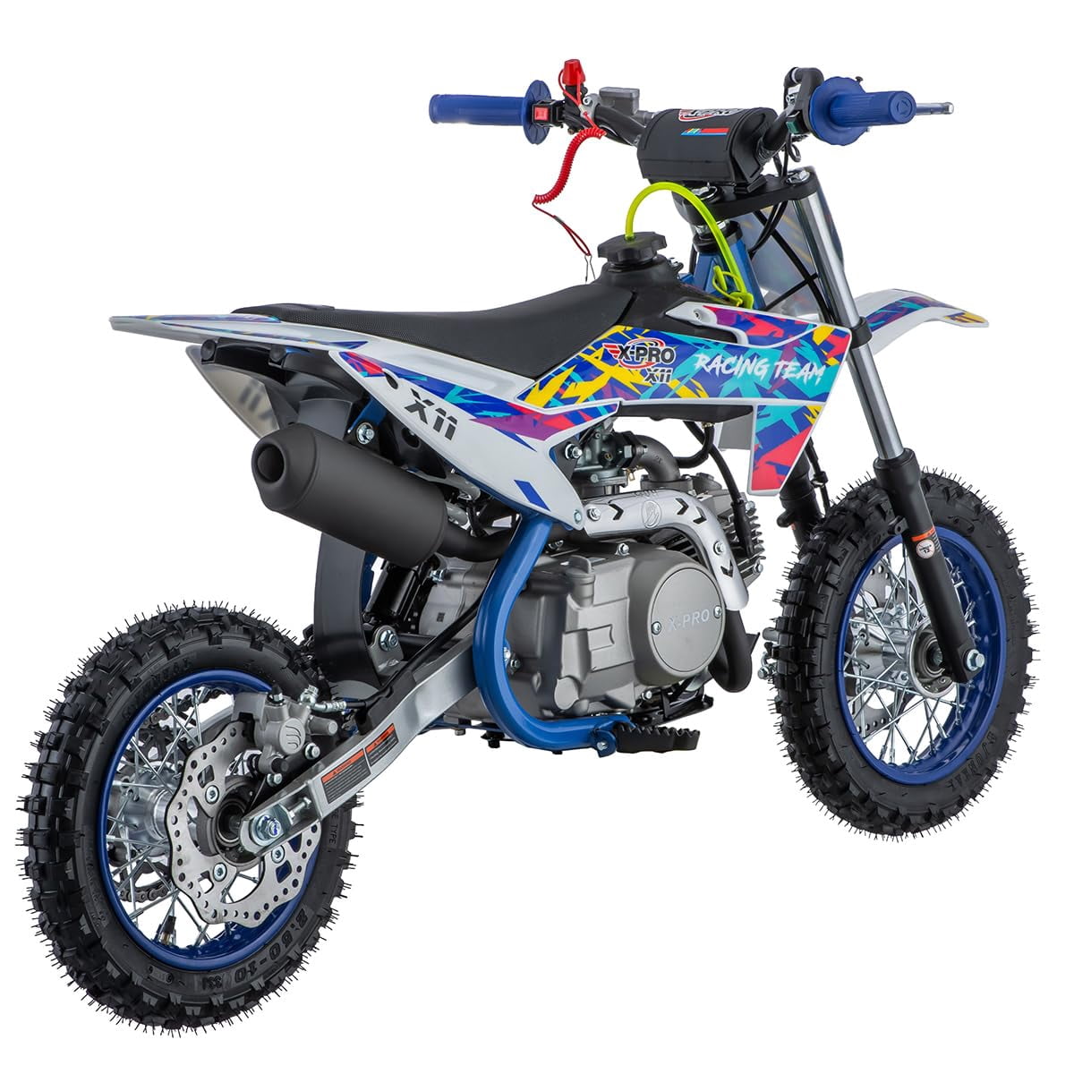 X-Pro Brand New X11 110cc Dirt Bike Gas Dirt Bike Pit Bikes Youth Dirt Pitbike with Automatic Transmission, Electric Start, 10"/10" Tires!