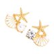 thumbnail image 5 of Minnieouse 1 par de aretes para mujer, aretes de cristal a la moda, accesorios de joyería para cumpleaños, fiesta, dorado y blanco Type2 NO2, 5 of 6