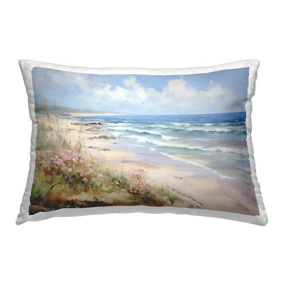 Stupell Industries Summer Coastal Waves Decorative Printed Throw Pillow Design by Franklyn Gregory.