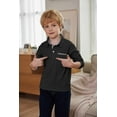 thumbnail image 5 of Arshiner Boys Long Sleeve Black Polo Shirt School Uniform Shirt, 5 of 8