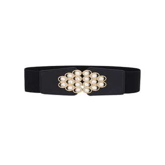 9785 Women\'s 2pcs Bowknot Elastic Belts, 2.4\