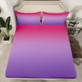 thumbnail image 2 of Erosebridal Hot Pink and Purple Sheets Queen,Rainbow Ombre Bedding Set Aesthetic Room Decor for Women Men,Gradient Colorful Sheet Set Abstract Fitted Sheet, 2 of 4