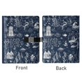 thumbnail image 2 of Premium Faux Leather Notebook - Refillable, Multi-Functional Organizer, 23.3x17cm, All-Season Use，Dark Blue Background, 2 of 6