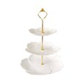 thumbnail image 1 of ZAXARRA Creative Three Layers Cake Stand Party Wedding Snack Cupcake Plate, 1 of 9