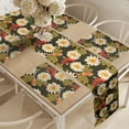 thumbnail image 2 of Ambesonne East Table Runner & Placemats, Japan Inspired Lotus Koi, Placemat 4 pcs + Runner 12"x72", Burnt Sienna Orange, 2 of 2