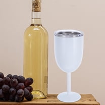 HEMOTON Stainless Steel Wine Glasses Insulated Wine Tumblers with Lid Unbreakable Goblets for Parties Outdoor Camping Hiking Travel BBQ Beach Poolside Picnics 10oz